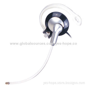 Telemarketing monaural headset with mic & RJ11, RJ9 plug